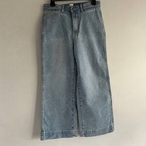 High Rise Wide-Leg Crop Jeans, size 8/29 women’s denim